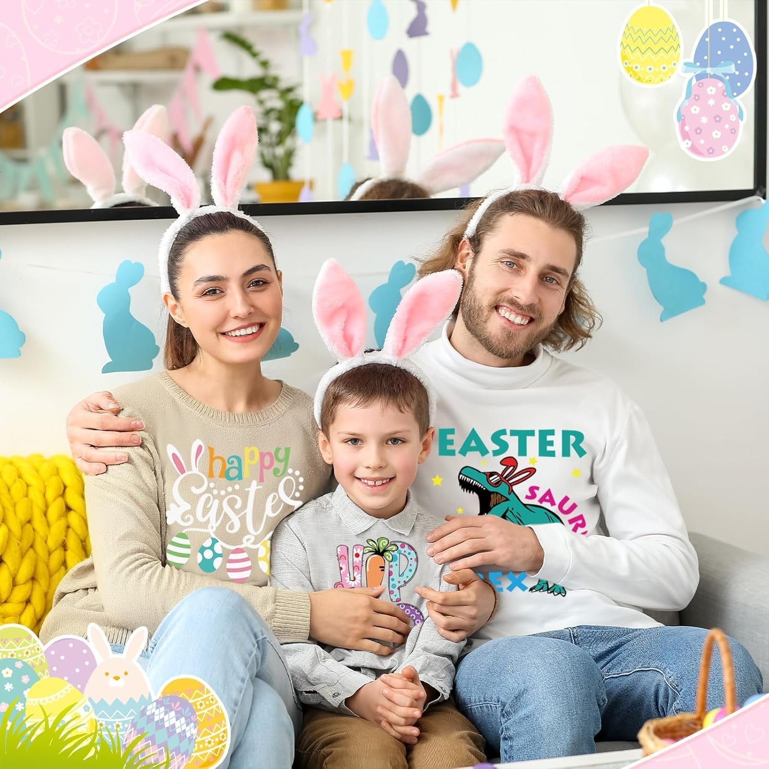 12 Sheets Easter DTF Transfers Ready to Press Iron on Transfers for T-Shirts, Transfers Stickers for Easter Shirts Easter Sweatshirts Easter Clothes Bag Pillow DIY Crafts, Easter Day Iron on Decals