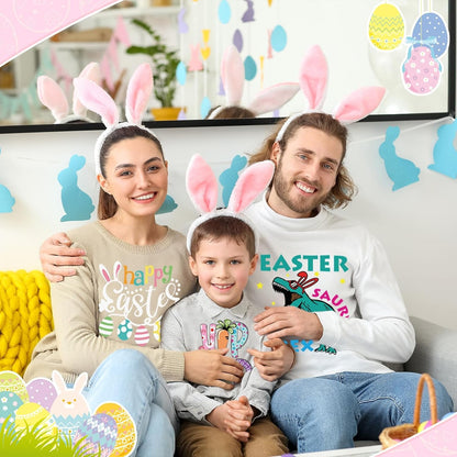 12 Sheets Easter DTF Transfers Ready to Press Iron on Transfers for T-Shirts, Transfers Stickers for Easter Shirts Easter Sweatshirts Easter Clothes Bag Pillow DIY Crafts, Easter Day Iron on Decals