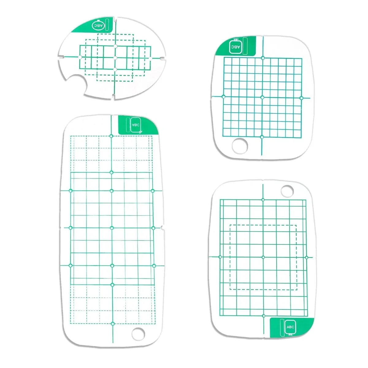 4Pc Embroidery Hoop Set & Accessories for Brother SE2000, PE900 & Other Models