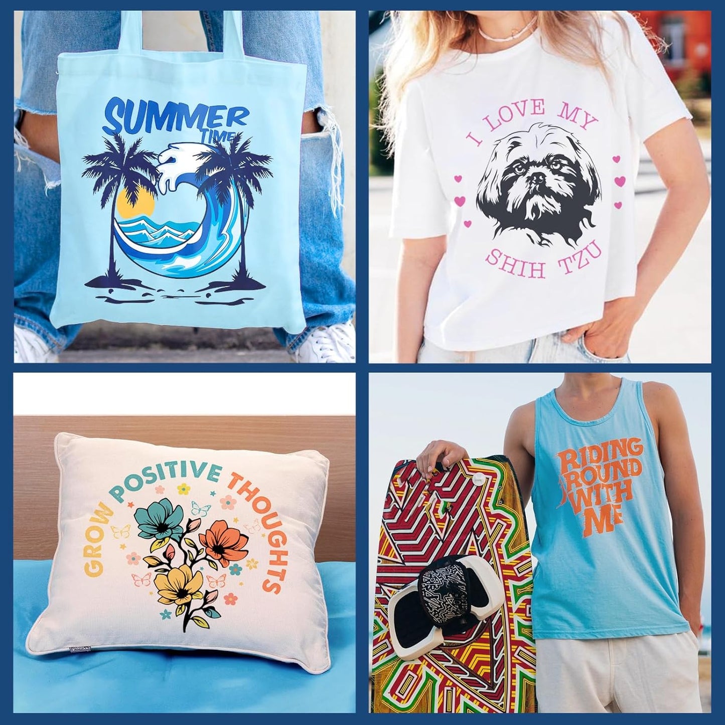 Sublimation Paper 8.5 X 11 Inches 50 Sheets Compatible with Sublimation Printer and Sublimation Ink 120Gsm for Mugs T-Shirts Light Fabric and Other Sublimation Blanks DIY