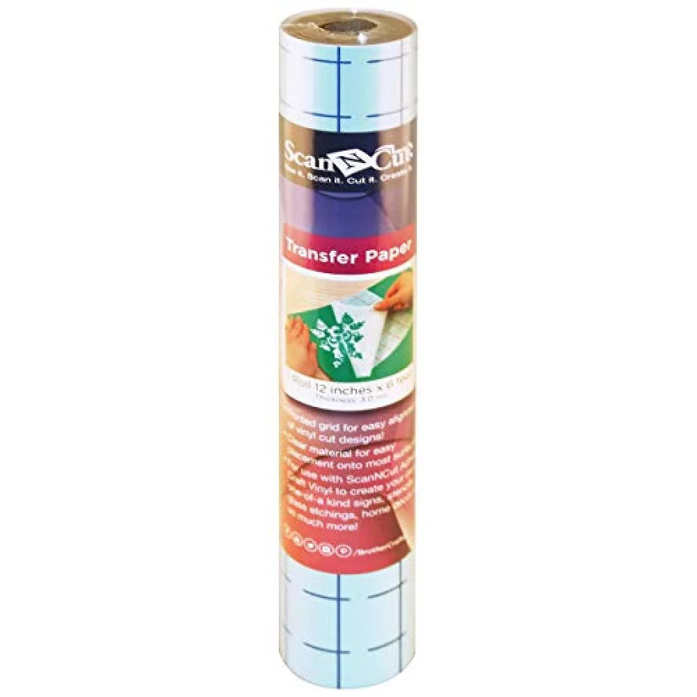 Brother Scanncut 12"X6' Adhesive Transfer Paper W/Grid-Clear