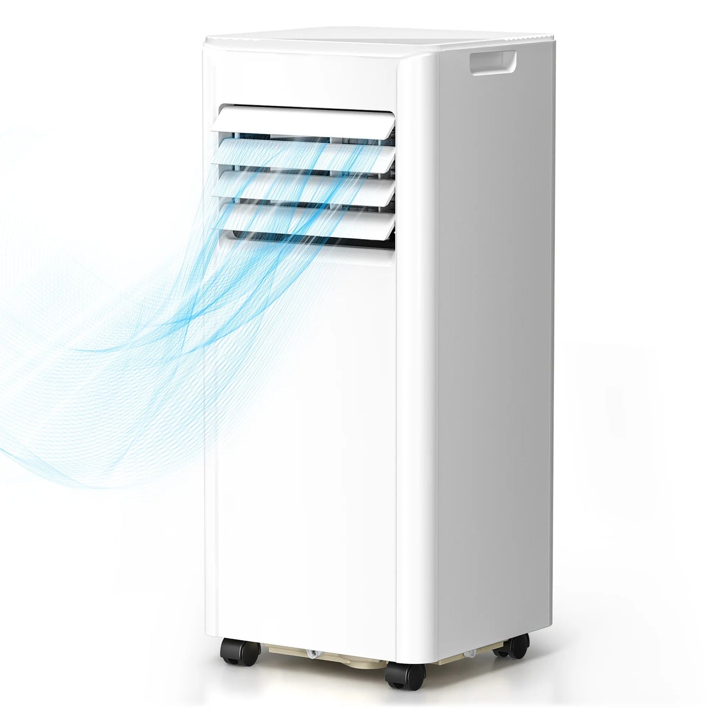 8000 BTU Portable Air Conditioner, Dehumidifier, Fan, Sleep Mode, 4 in 1 AC with 24-Hour Timer