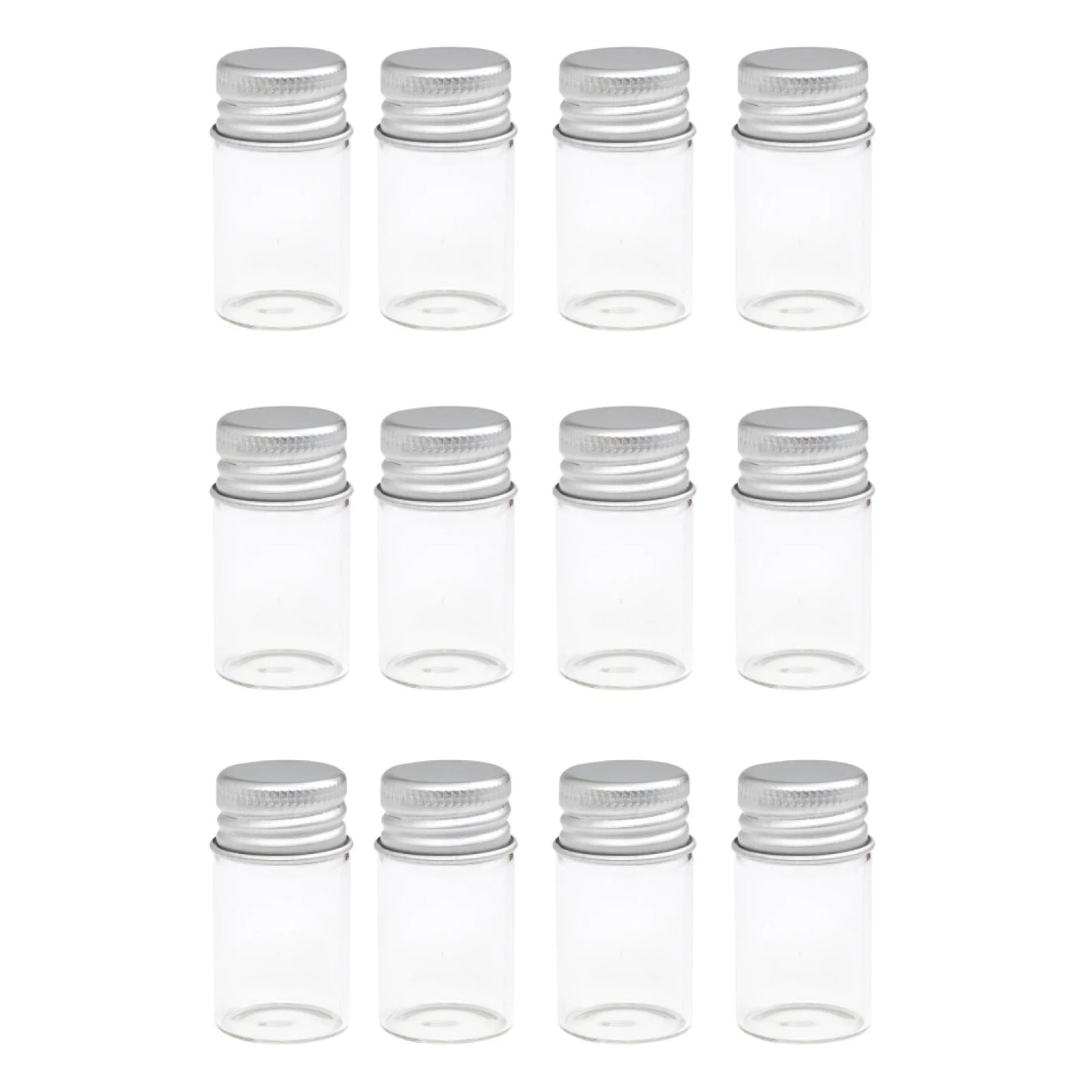 Storage Glass Jars 12/Pkg-Medium