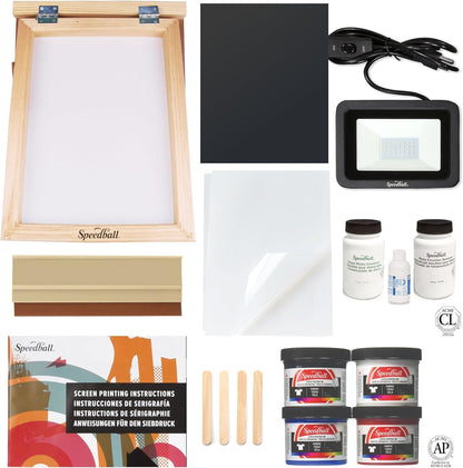 Speedball Advanced All-In-One Screen Printing Kit, Includes LED UV Exposure Lamp