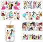 6Sheets Cartoon UV DTF Cup Wrap Transfer Stickers for 16Oz Glass Cups, Rub on Transfers for Crafts Cup Decal Stickers (Princess)