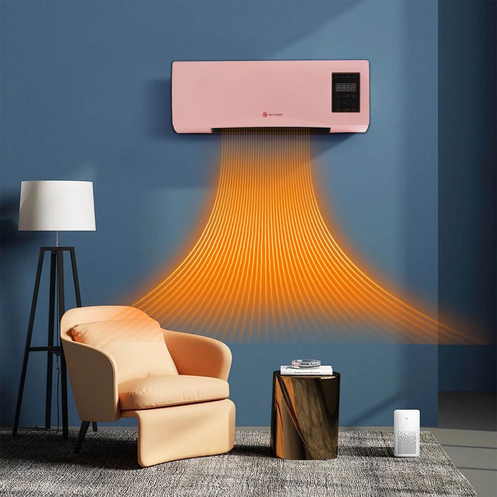 15000 BTU Wall-Mount Air Conditioners 10000 BTU, Energy Efficient Room Air Conditioning, AC Unit Cools up to 550 Sq.Ft. with Remote Control, Cooling/Heating, Dehumidifier and Fan, White