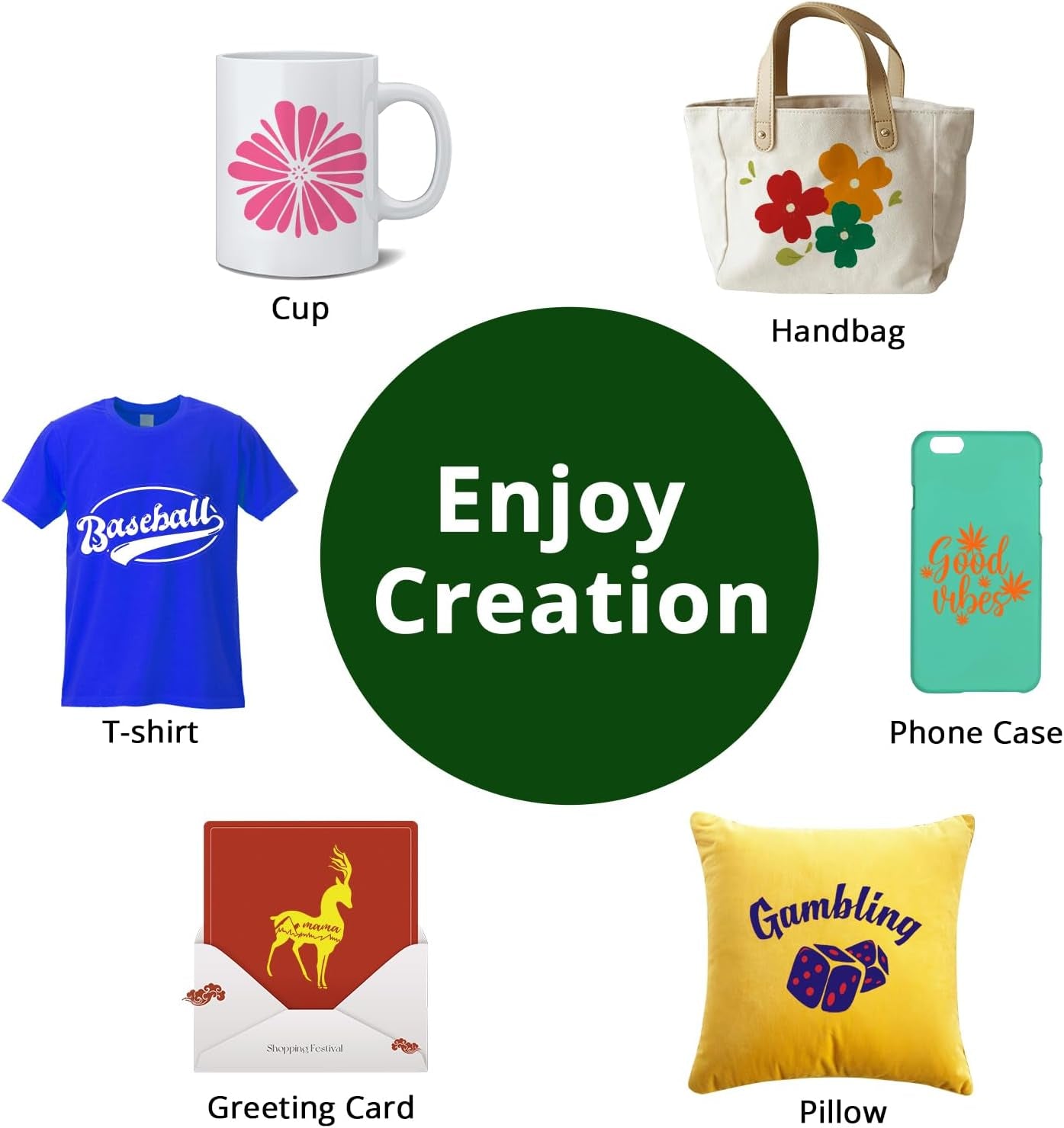 24PCS Accessories Bundle Compatible with Cricut Joy, Accessories and Supplies Include Iron on Vinyl, Adhesive Vinyl Sheets, Vinyl Transfer Tape, Cutting Mat and Weeding Tools for Starter Kit