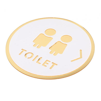 Toilet Door Sign Bathroom Sign Acrylic Pictogram Toilet Symbol Bathroom Door Signage Restroom Sign for Commercial Public Place Store Mall Style B
