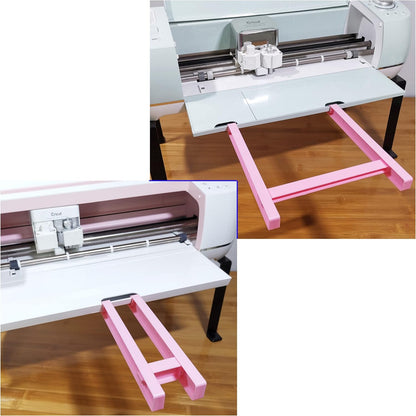Extension Tray Compatible with Cricut Maker 4 / Maker3 / Maker and Explore Air 4 / Air3 / Air2 / Air,Cutting Mat Extender Support for Maker and Explore Air Series (Pink)
