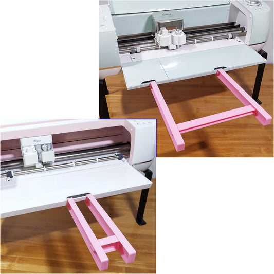 Extension Tray Compatible with Cricut Maker 4 / Maker3 / Maker and Explore Air 4 / Air3 / Air2 / Air,Cutting Mat Extender Support for Maker and Explore Air Series (Pink)