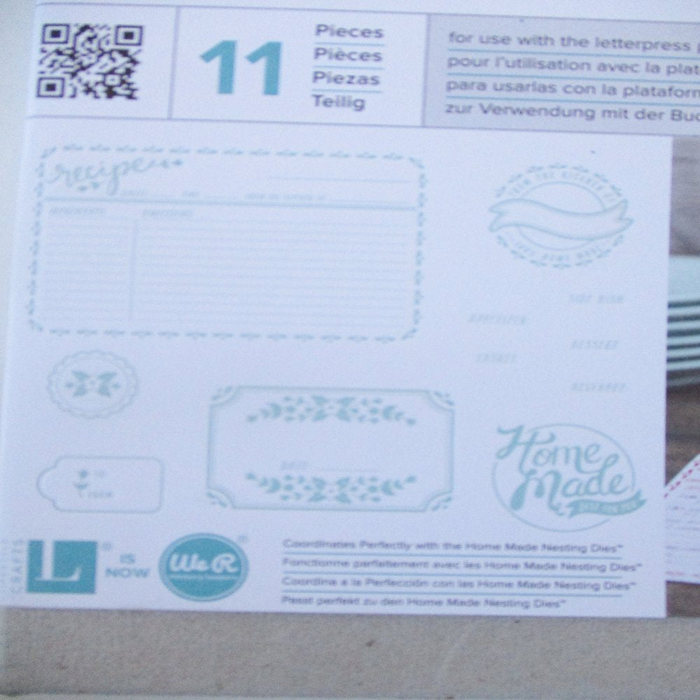 Printing Plate Letter Press-Home Made Set (11 Pieces)