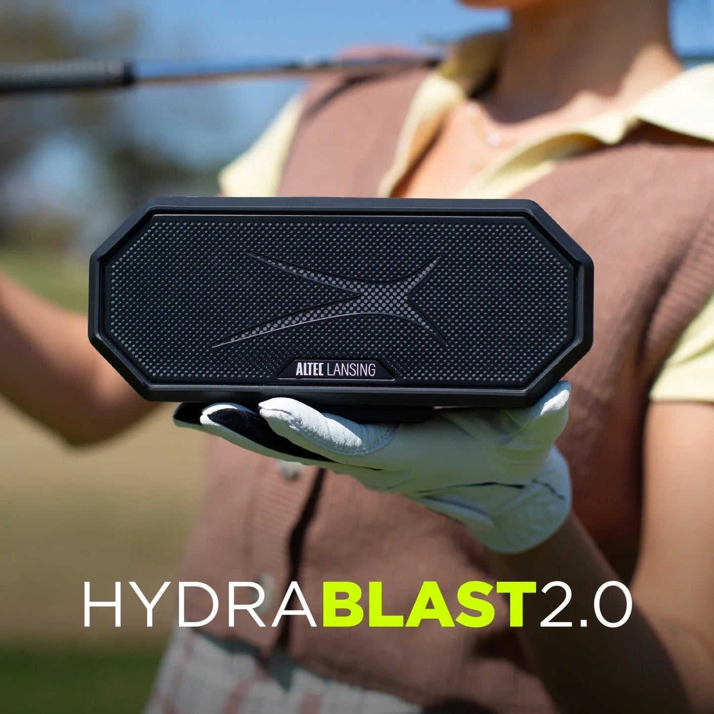 Hydra Blast 2.0 LED Lighting Floatable Waterproof Wireless Magnetic Bluetooth Portable Speaker, Black, IMW1302