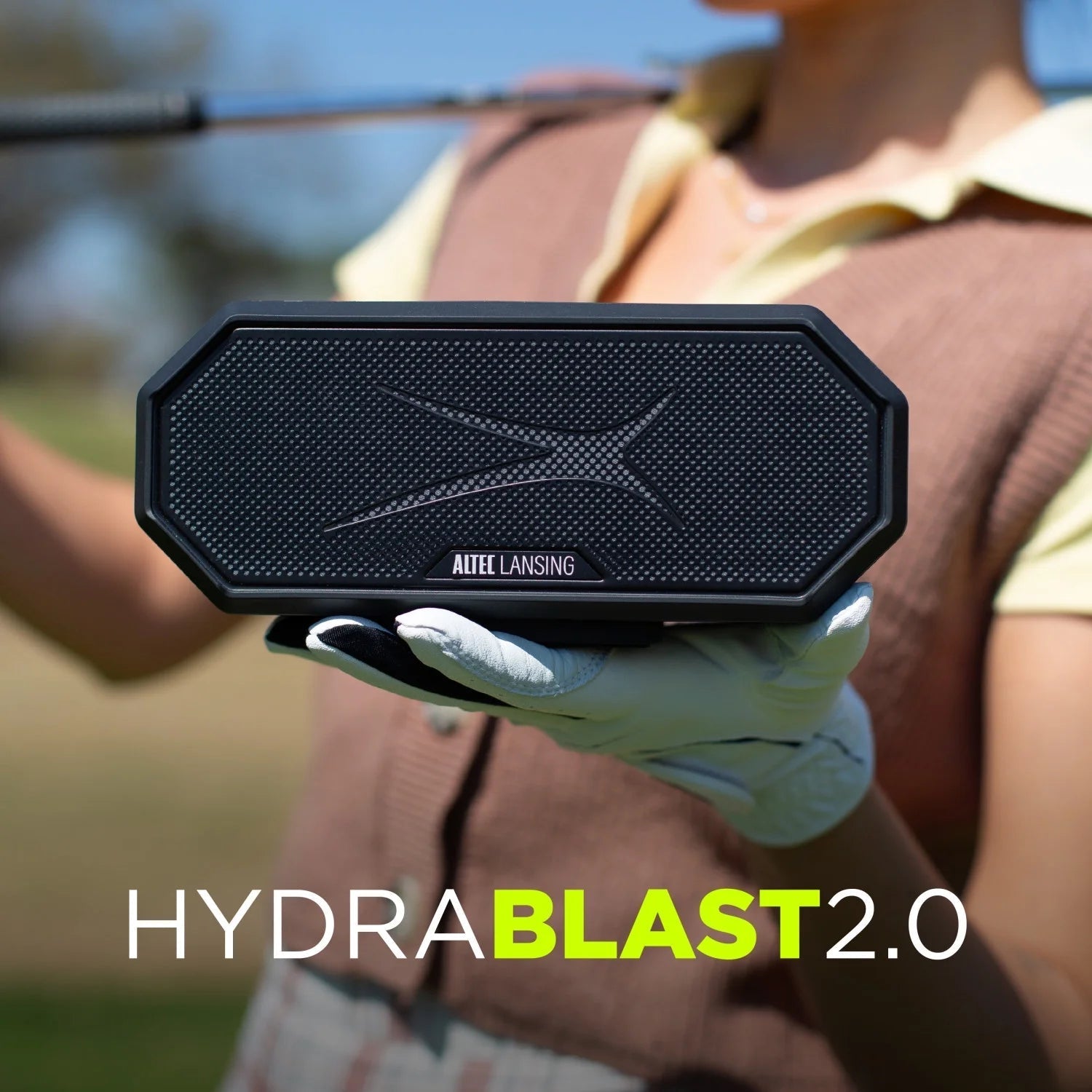 Hydra Blast 2.0 LED Lighting Floatable Waterproof Wireless Magnetic Bluetooth Portable Speaker, Black, IMW1302