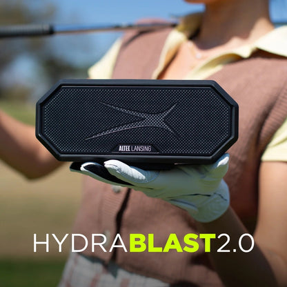 Hydra Blast 2.0 LED Lighting Floatable Waterproof Wireless Magnetic Bluetooth Portable Speaker, Black, IMW1302