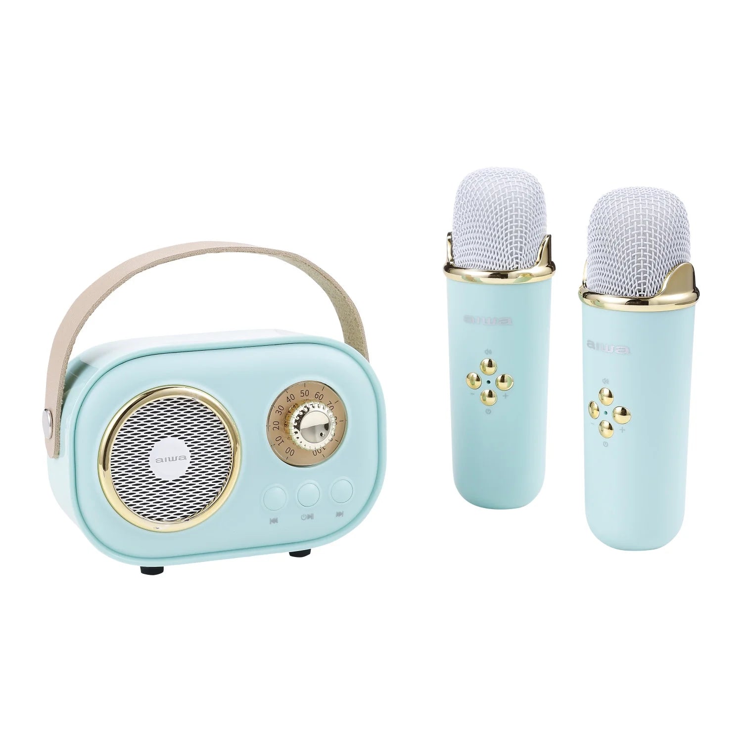 Retro Wireless Karaoke Speaker, Mint, AI6028-MNT