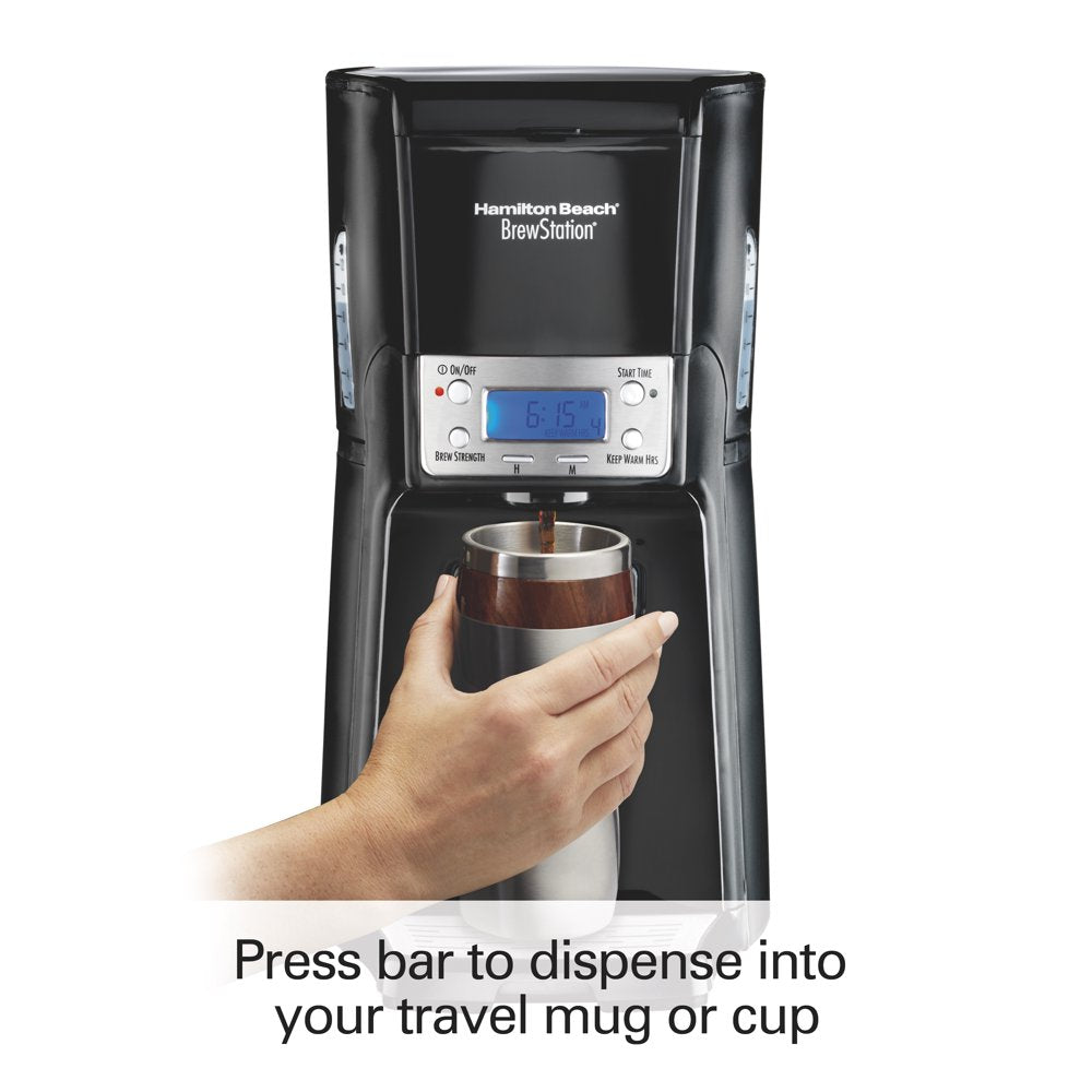 48463 Black/Steel Brewstation Summit 12 Cup Coffeemaker