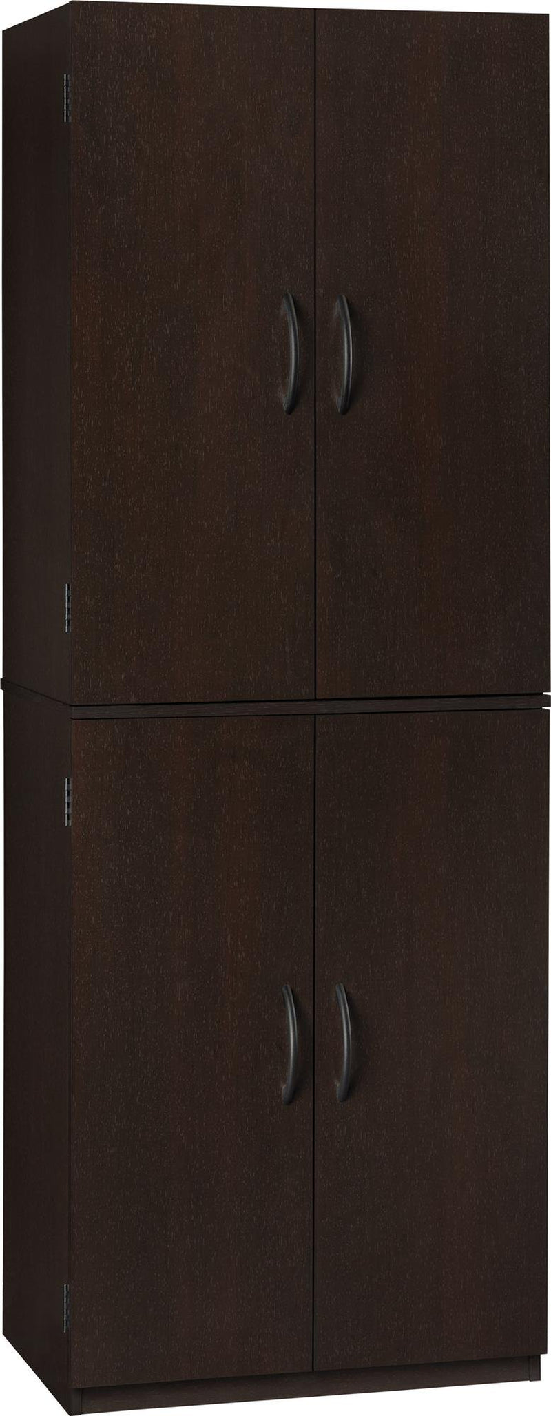 4-Door 5' Storage Cabinet, Dark Chocolate