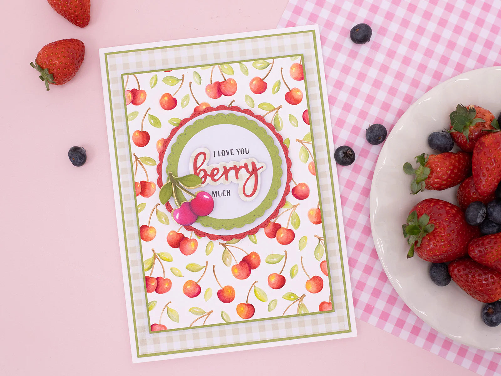 Berry Bliss - Berry Sentiment Stamp & Metal Die Set