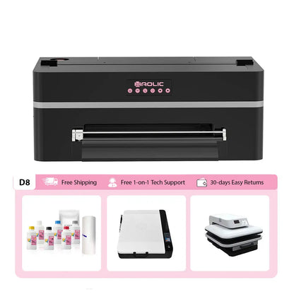 Haolic Mini D8 DTF Printer 13" | Compact Direct-To-Film Printer for Small Business & Home Use