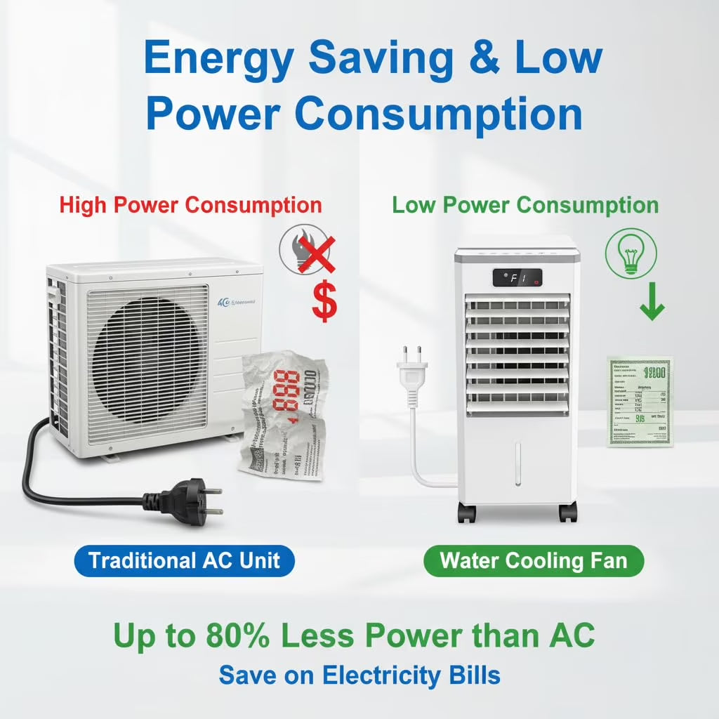 1.84Gal Portable Air Conditioners with Remote Control,3-In-1 Free Standing Cooling AC Unit with 3 Speeds&3 Modes,Touch Screen Cooler Fan with LED Display,Cools Room up to 700 Sq.Ft