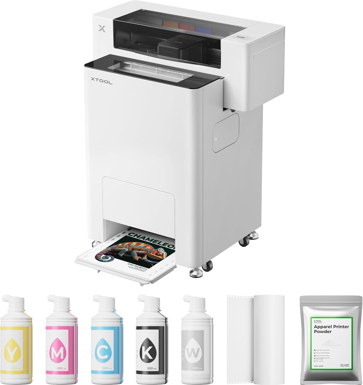 Apparel Printer Bundle with Shaker Oven, 14'' A3 DTF Printer T-Shirt Printing, One-Click Print-To-Bake, High-Speed with Dual I1600 Printheads, Multi-Fabric Compatible, 24/7 Auto-Maintenance