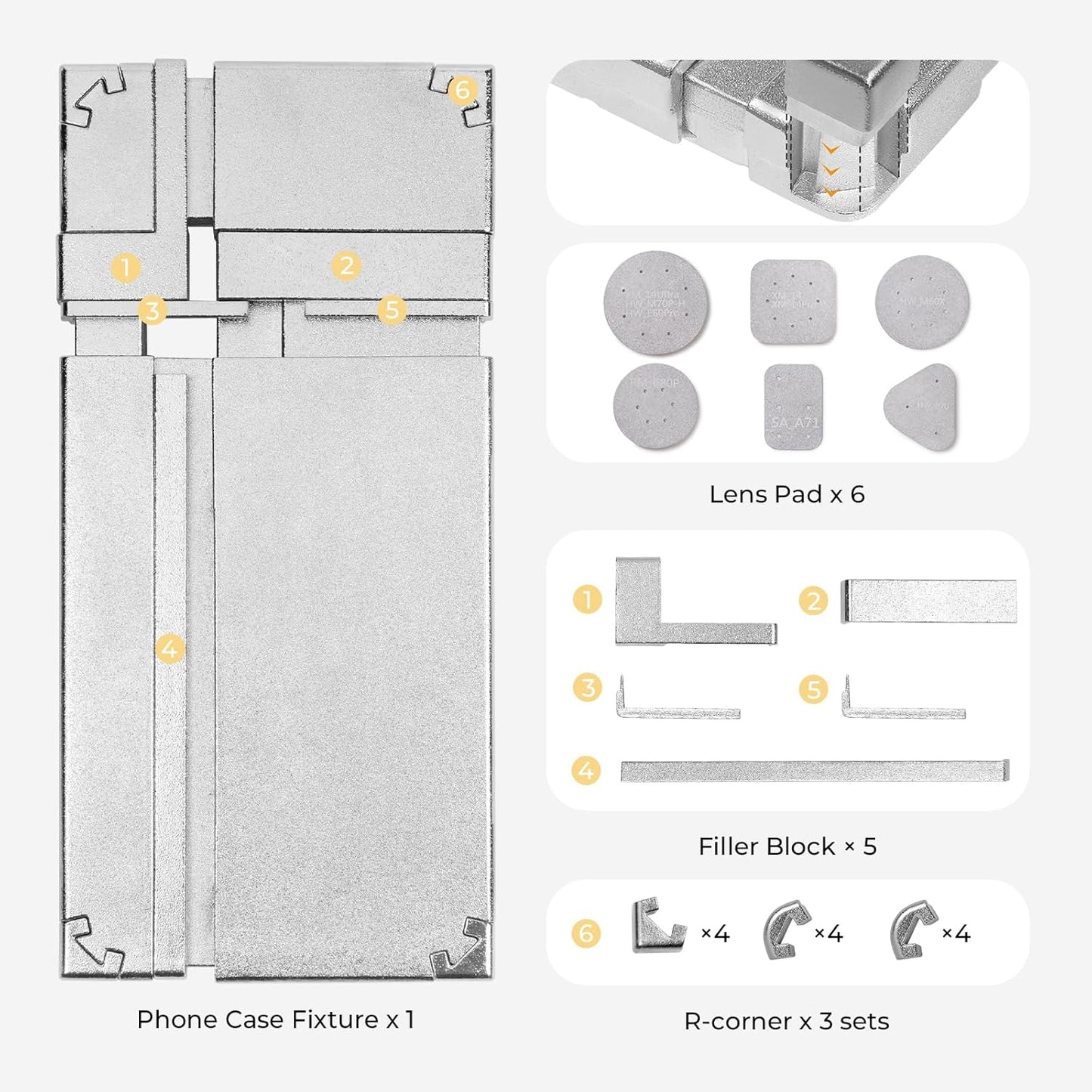 Phone Cases Heat Press - 3D Vacuum Heat Press with Is Software, Auto Temperature Control. Includes 2 Adjustable Phone Fixture(Compatible with Iphone & Android)