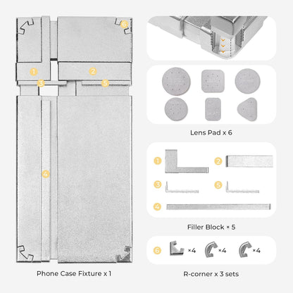 Phone Cases Heat Press - 3D Vacuum Heat Press with Is Software, Auto Temperature Control. Includes 2 Adjustable Phone Fixture(Compatible with Iphone & Android)