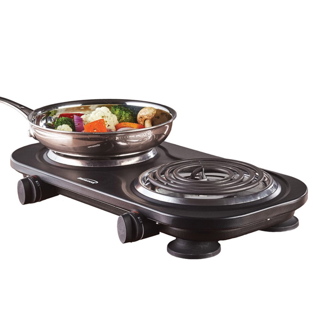 1,500-Watt Double Electric Burner (Black)