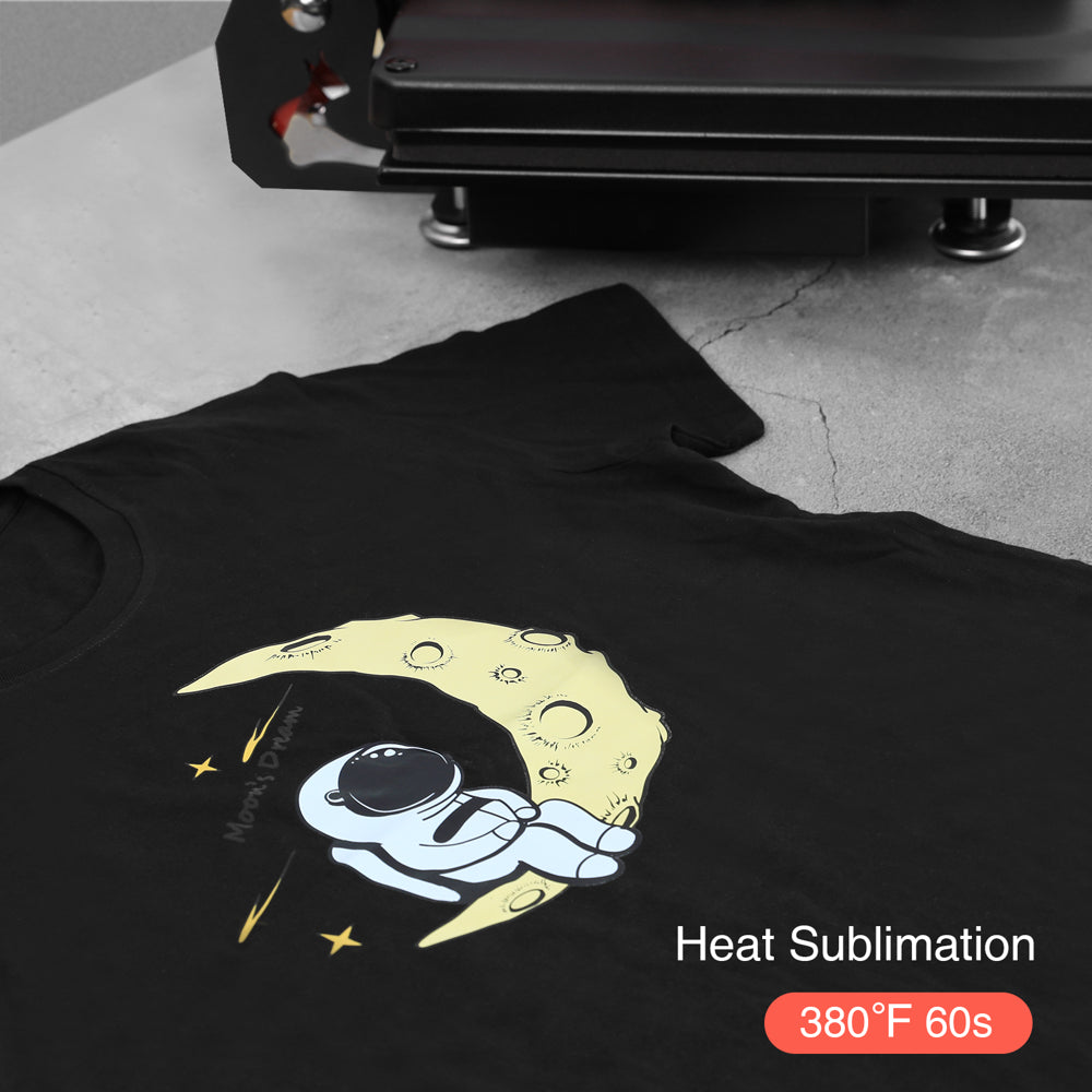 Auto Heat Press 15"X15", Smart Heat Press Machine for T-Shirts, Fast & Uniform Automatic Heat Press, Tshirt Press Machine for HTV, Sublimation, Black