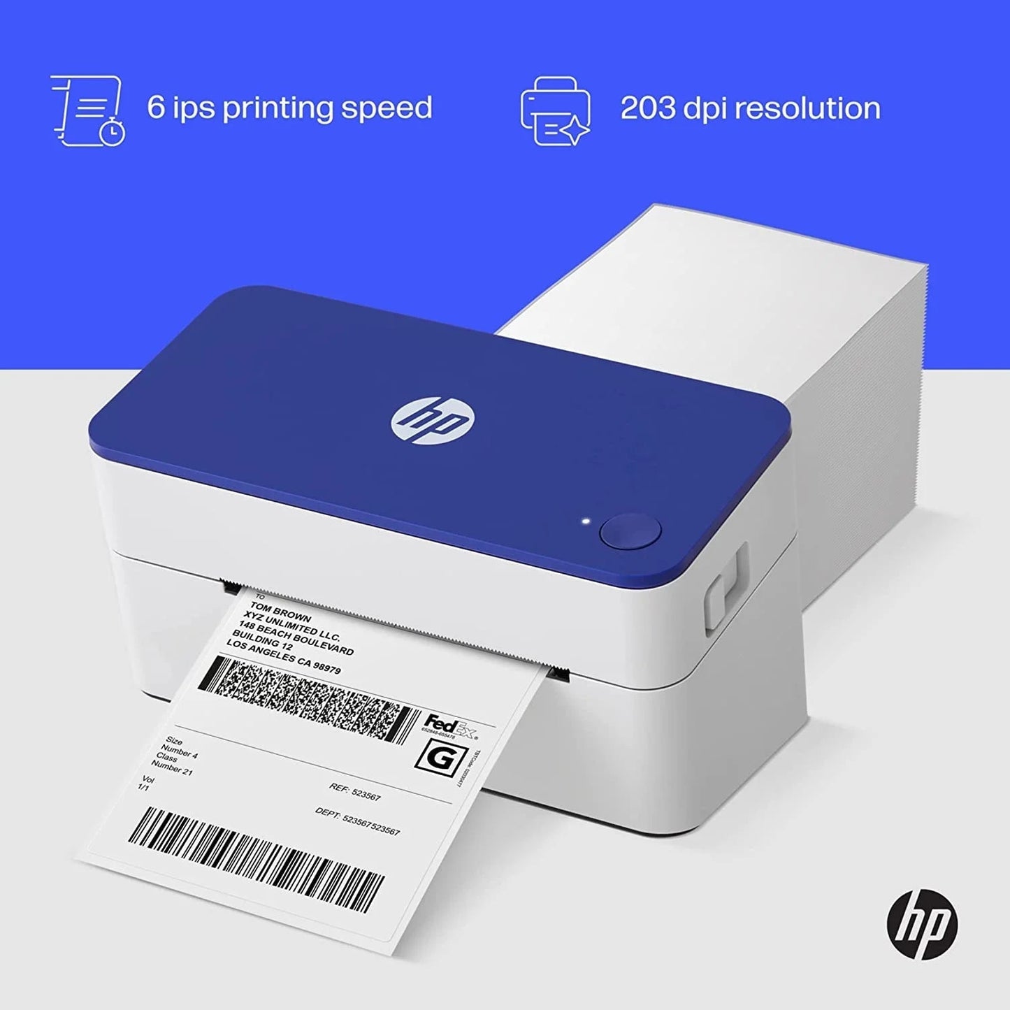 KE100 4X6 Thermal Label Printer, Compact and High-Speed - 203 DPI