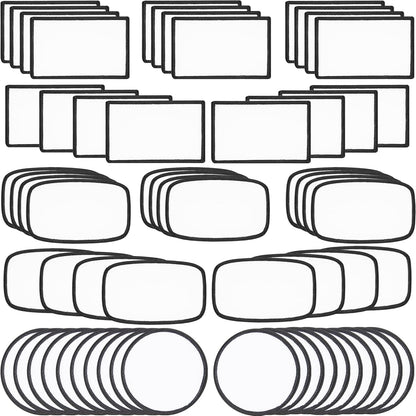 60 Pcs Sublimation Patches - Iron on Blank Patches for DIY Crafts Hats Caps Backpack Uniforms