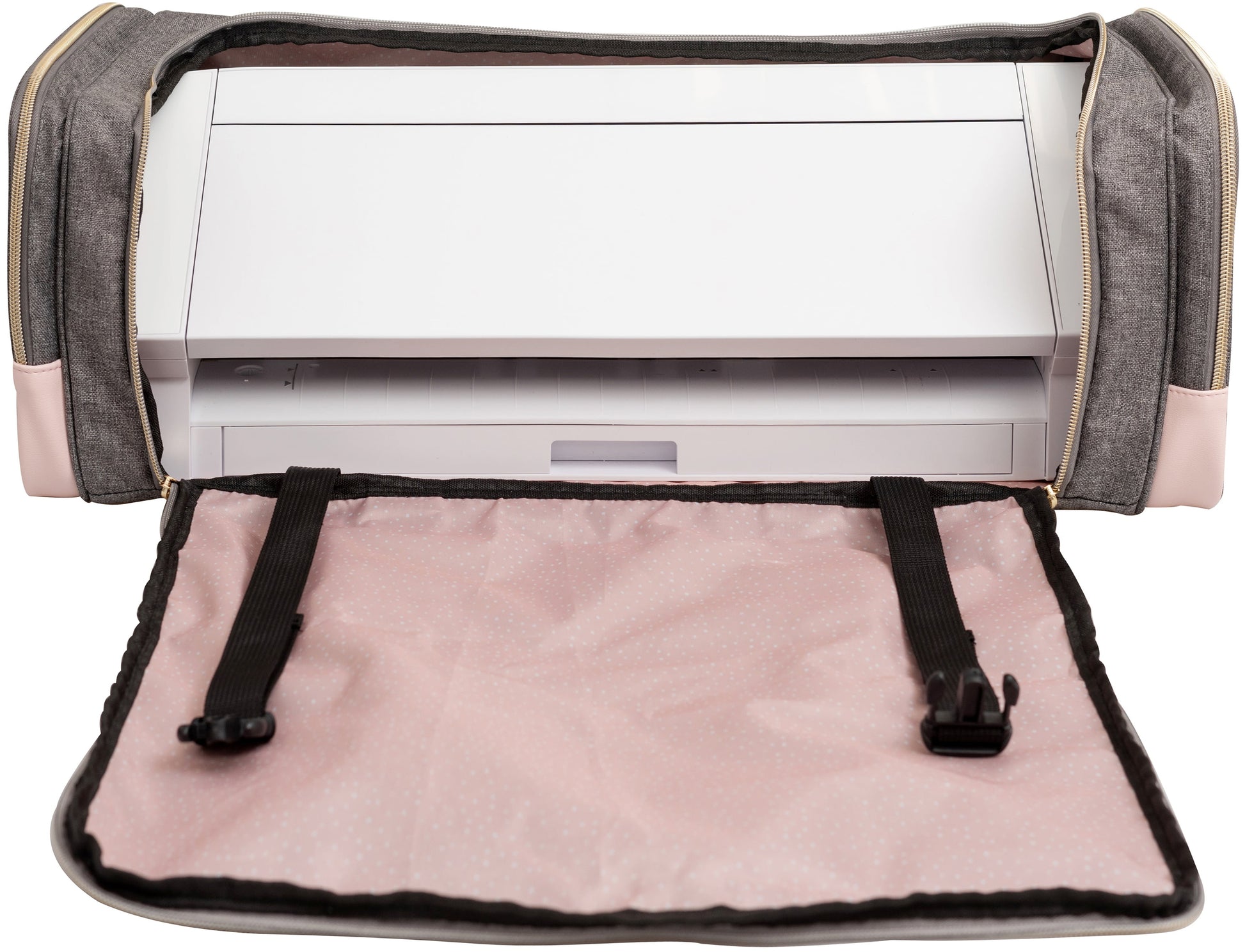 We R Crafter'S Machine Tote-Pink & Grey