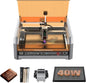 Genmitsu L8 Laser Engraver, 40W (40000Mw) Power Output Laser Cutter, 40000Mm/Min All-In-One Laser Engraving Machine with Acrylic Enclosur, Air Assist Pump, Honeycomb, Camera, Safety Class 1