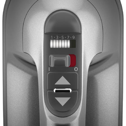 9-Speed Corded Electric Hand Mixer, Contour Silver