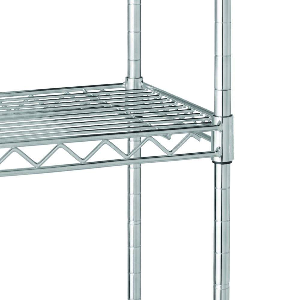 Chrome Wire 5-Tier 72" H X 36" W X 16" D, 1750Lb Total Capacity