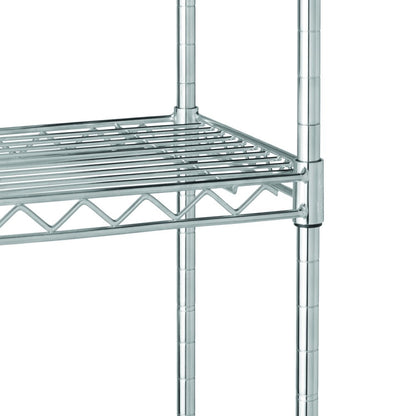 Chrome Wire 5-Tier 72" H X 36" W X 16" D, 1750Lb Total Capacity