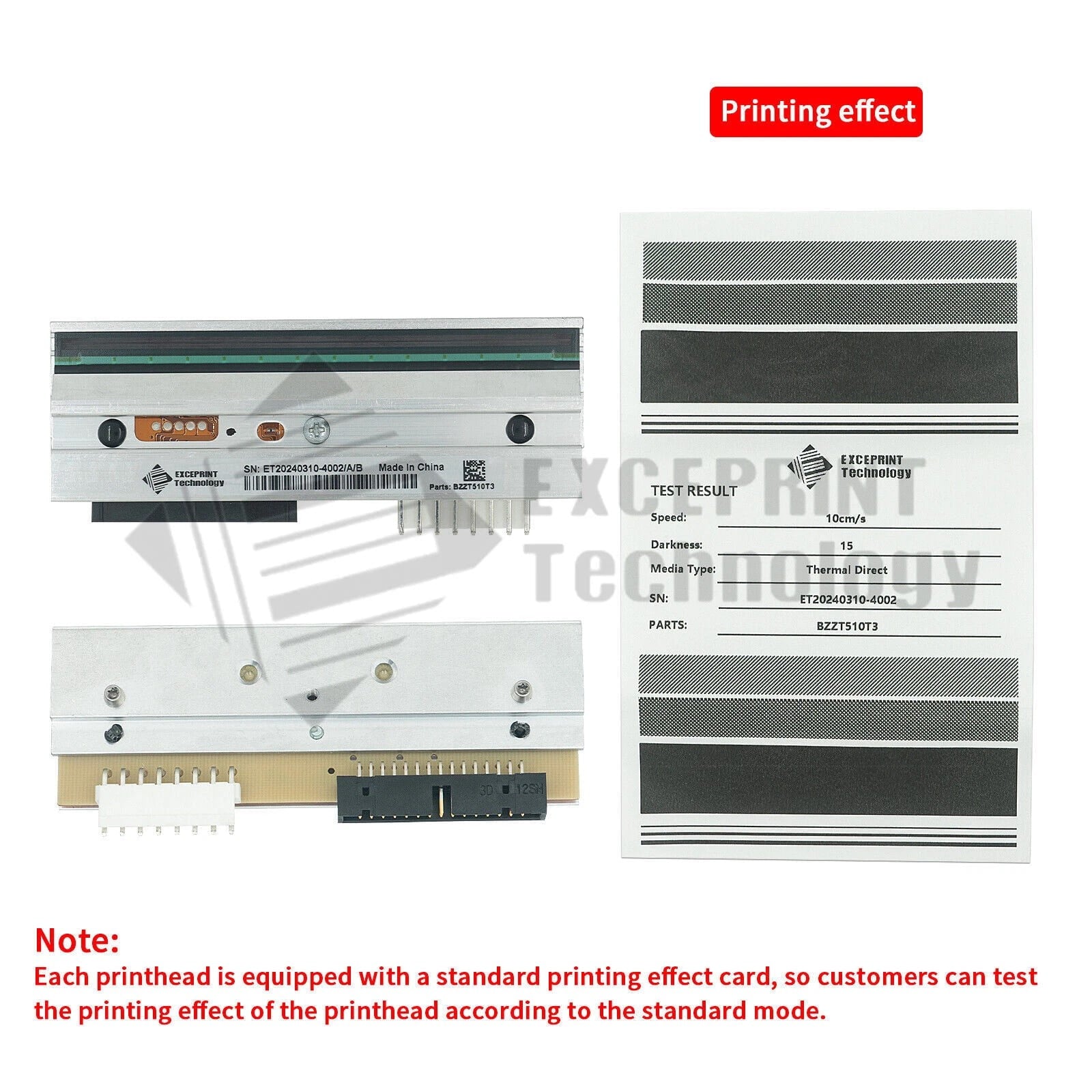 Printhead for Zebra ZT510 Label Barcode Printer 300Dpi P1083347-006