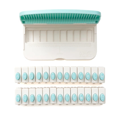 We R Memory Keepers Multicolor Plastic Word Punch Board - Scrapbooking Tool Kit