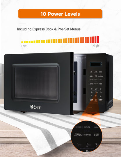 0.7 Cu. Ft. Countertop Microwave Oven, Black
