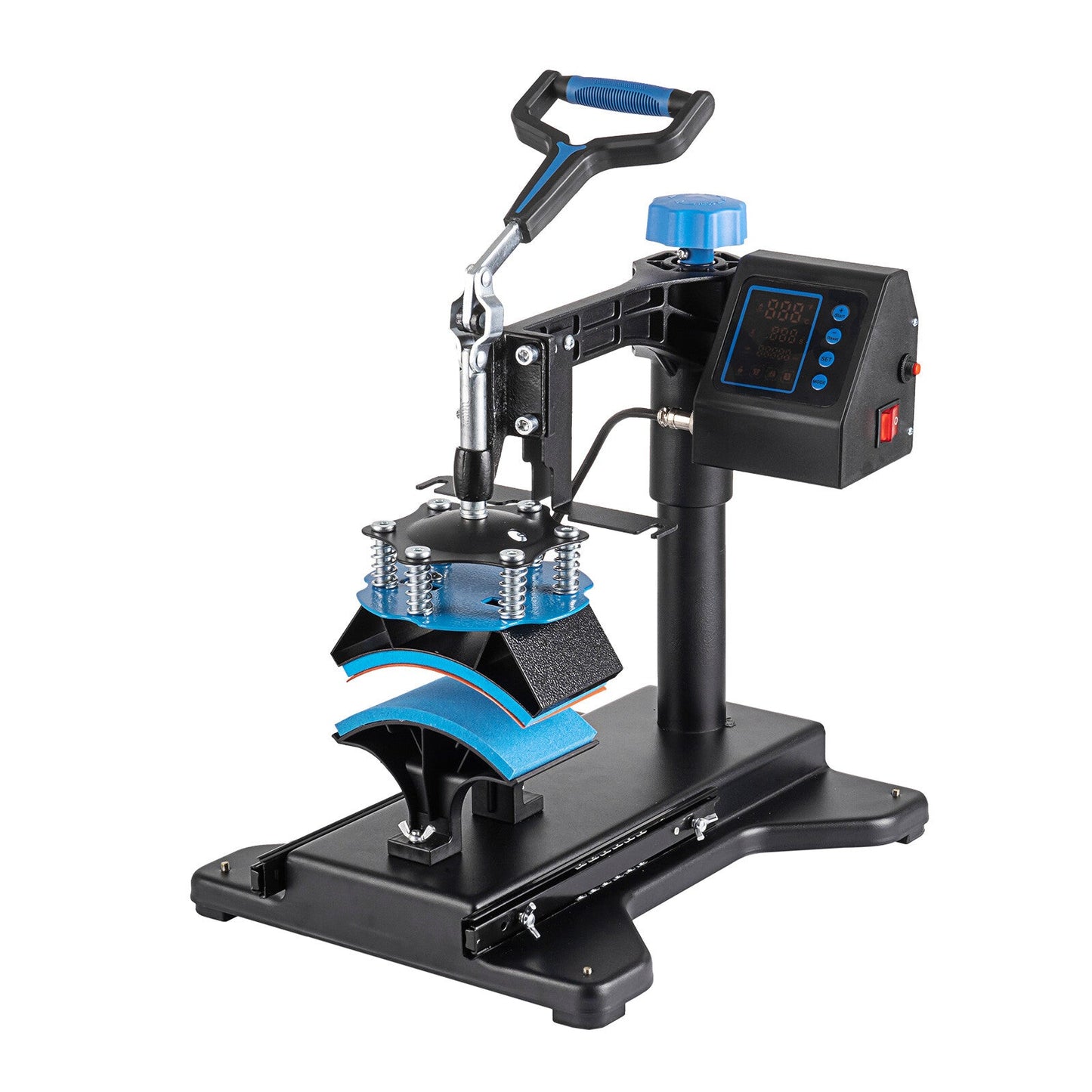 8IN1 Combo Heat Press Machine 12"x10" Sublimation Transfer T-Shirt Mug Plate Hat