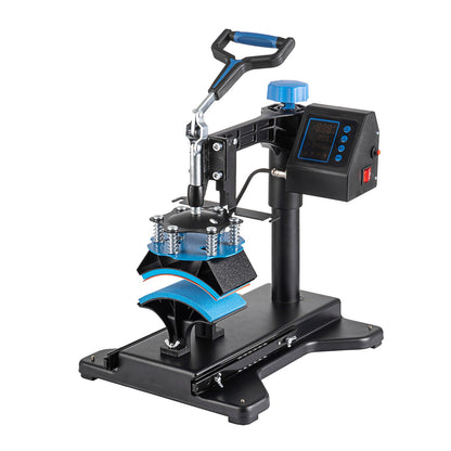 8IN1 Combo Heat Press Machine 12"x10" Sublimation Transfer T-Shirt Mug Plate Hat
