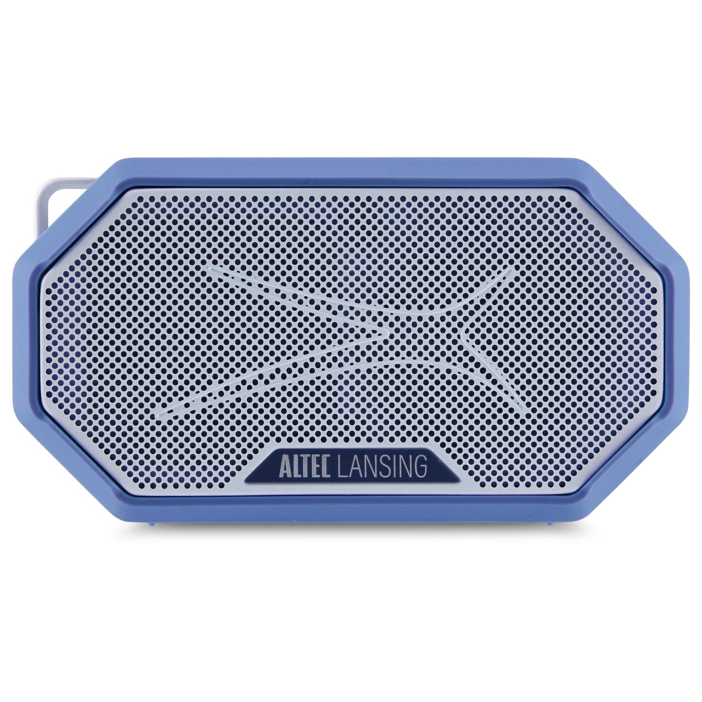 Hydramini 2.0 Everythingproof Bluetooth Speaker, Waterproof IP67, Floats, 12-Hour Playtime, Built-In Magnet, Carabiner & Mount, Blue White