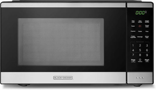 0.9 Cu Ft Microwave Oven Countertop , 6 Auto Menus, 10 Power Levels, Digital Panel, 900W