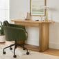 Juliet Oval Writing Desk, Light Honey Finish