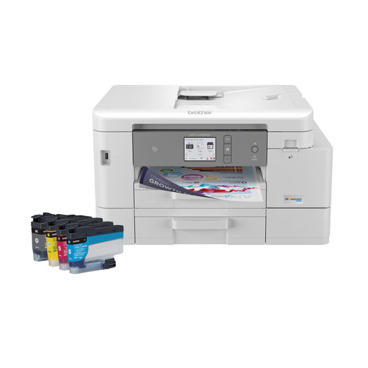 MFC-J4535DW Inkvestment Tank Color Inkjet All-In-One Printer, Wireless, Duplex Printing, up to 1-Year of Ink Included