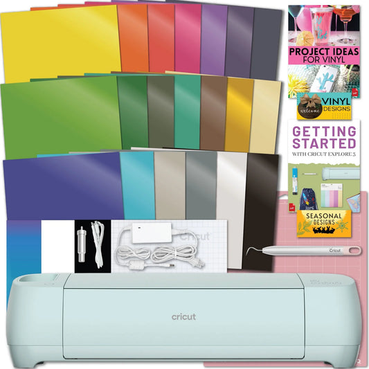 Cricut Explore Air 3 Machine with Vibrant Vinyl Pack Bundle