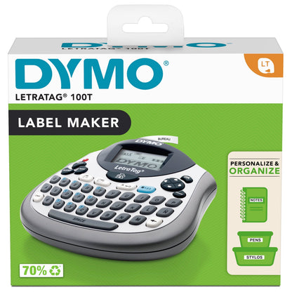 Letratag 100T QWERTY Label Maker, Includes Black Print on White Paper Label, 1 Count