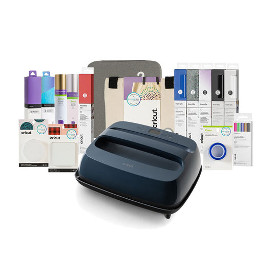 Cricut EasyPress® SE – 12 in x 10 in, Slate Blue + Everything Bundle