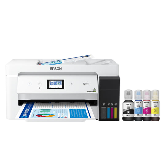 Ecotank ET-15000 Wireless Color All-In-One Supertank Printer with Scanner, Copier, Fax, Ethernet and Printing up to 13 X 19 Inches