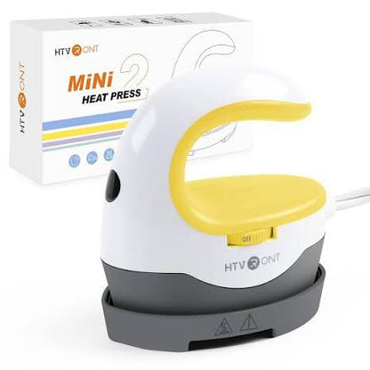 HTVRONT Heat Press H1 Mini Heat Press Machine, Small Heat Press Portable Iron Press Machine for T Shirts, Hats, Heating Transfer Projects